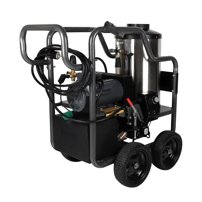 BE HW205EBA Portable Electric Hot Water Pressure Washer 2000 PSI 3.5 GPM Diesel Burner ATPRO Powerclean Pressure Washers Online