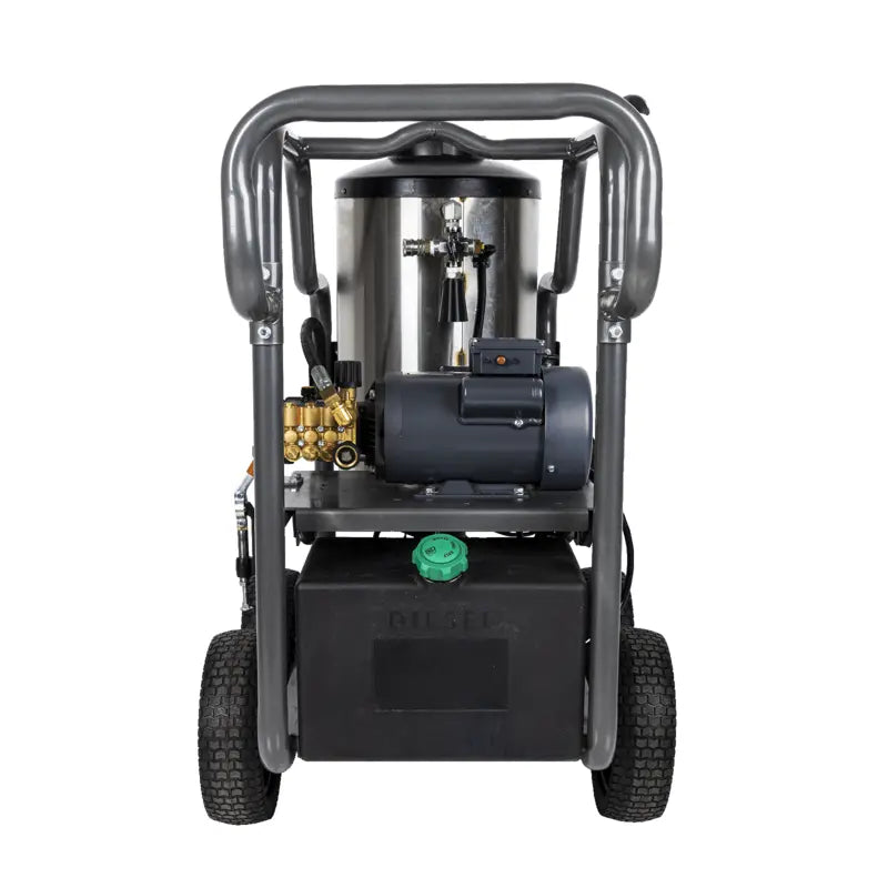 BE HW152EA 1500psi 2.0gpm Portable Electric Hot Water Direct Drive Pressure Washer with Diesel Burner ATPRO Powerclean Pressure Washers Online