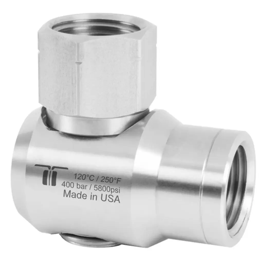 Mosmatic WDEI Stainless Hose Reel and Ceiling Boom Swivel 5800psi