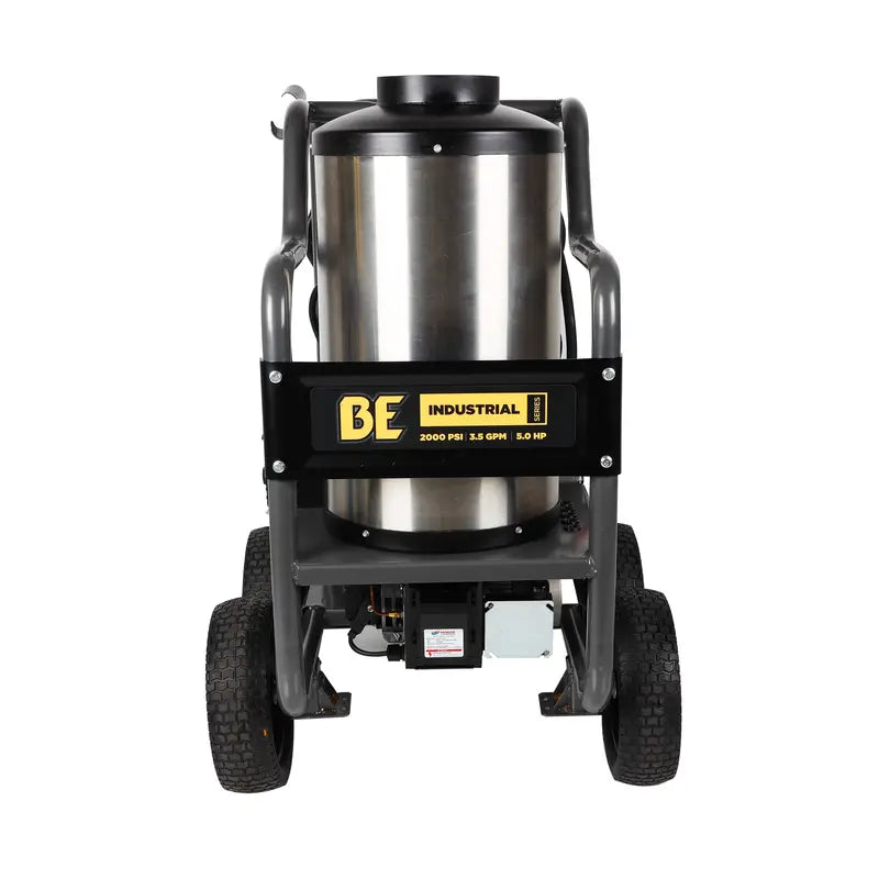 BE HW205EBA Portable Electric Hot Water Pressure Washer 2000 PSI 3.5 GPM Diesel Burner ATPRO Powerclean Pressure Washers Online