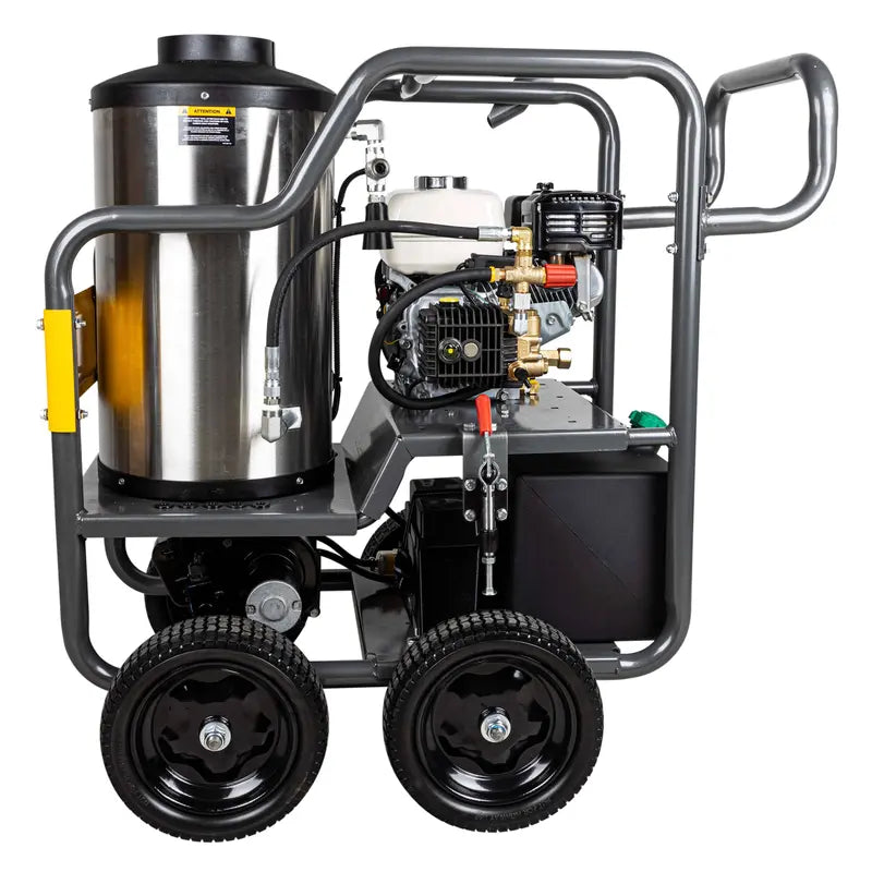 BE HW2765HG Portable Honda Hot Water Direct Drive Gas Pressure Washer 2700 PSI 2.8 GPM Diesel Burner