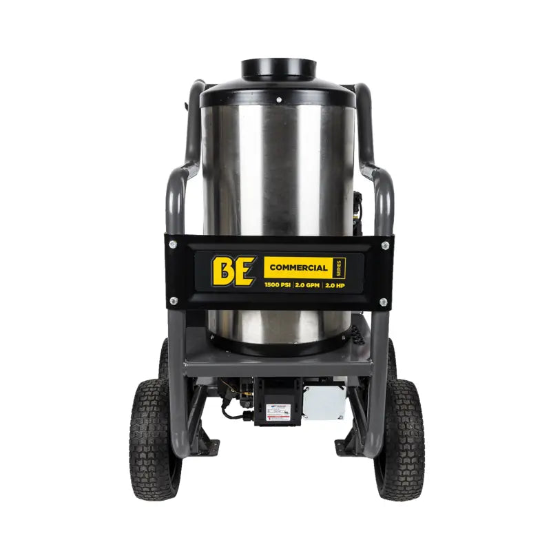BE HW152EA 1500psi 2.0gpm Portable Electric Hot Water Direct Drive Pressure Washer with Diesel Burner ATPRO Powerclean Pressure Washers Online