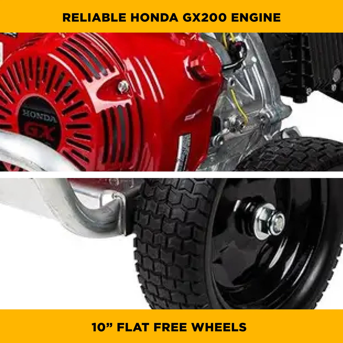 BE 3100psi 3.1gpm Honda GX200 Pressure Washer General Pump External Unloader Aluminum Frame