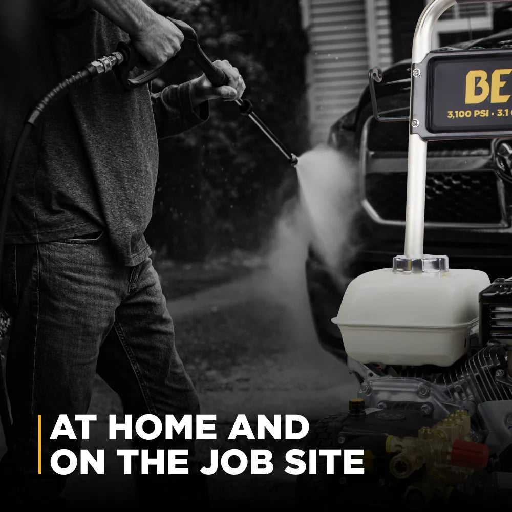 BE 3100psi 3.1gpm Honda GX200 Pressure Washer Centurion Pump External Unloader Stainless Frame