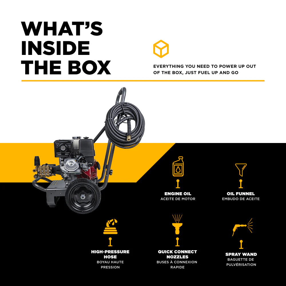 BE 4200psi 4.2gpm Honda GX390 Pressure Washer Centurion Pump