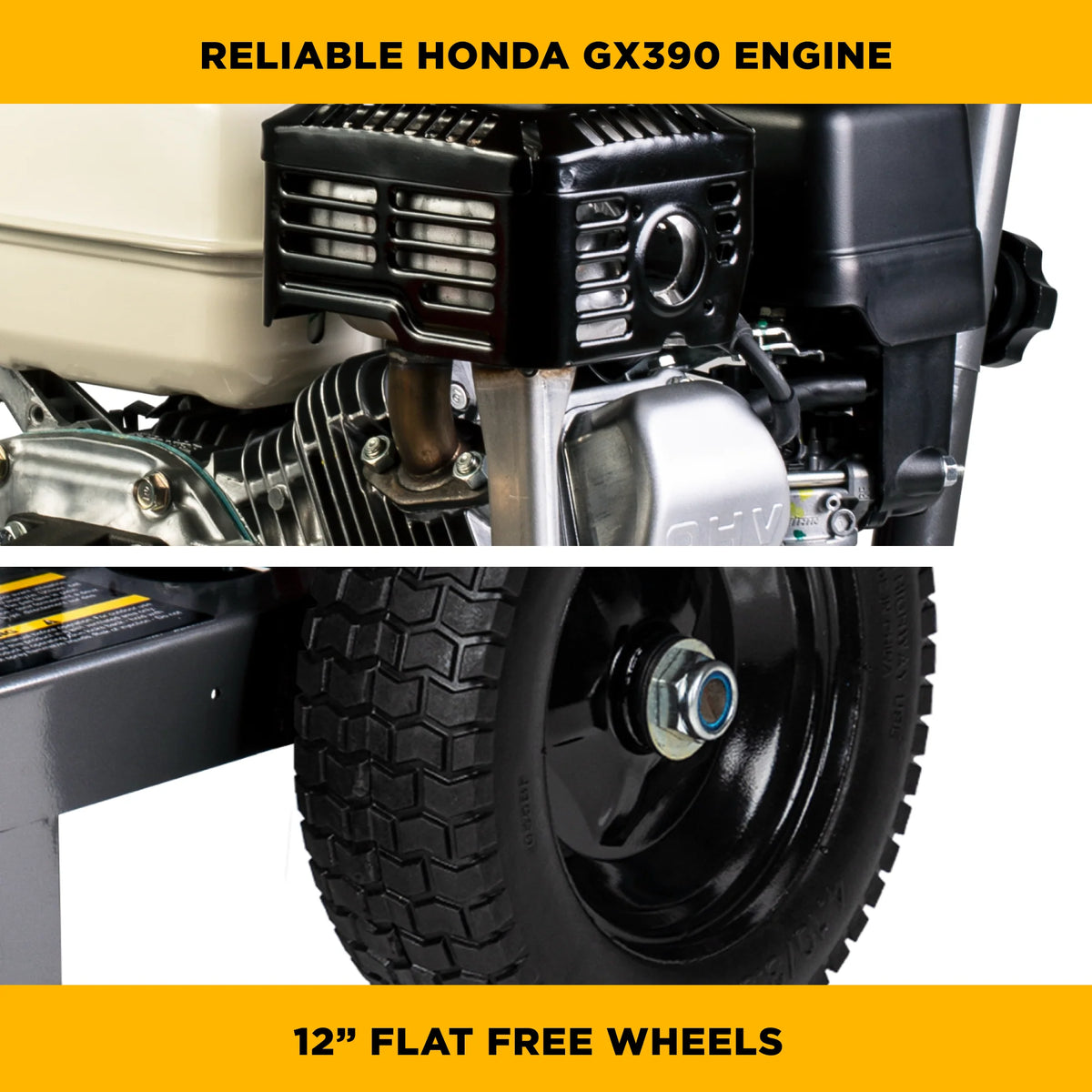 BE 4200psi 4.2gpm Honda GX390 Pressure Washer CAT Pump Stainless Steel Frame