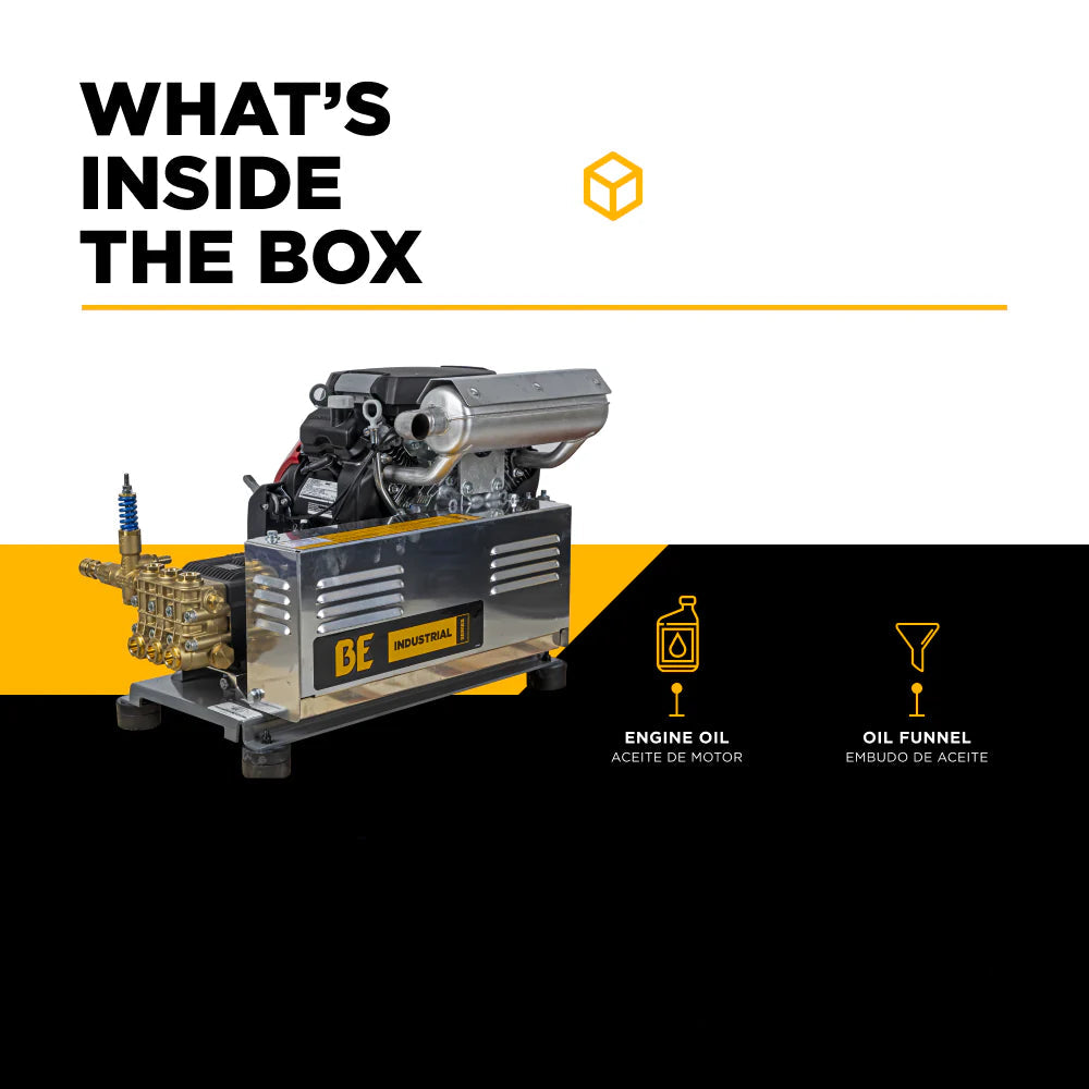 BE 5000psi 5.0gpm Honda GX690 Truck Mount Belt Drive Pressure Washer