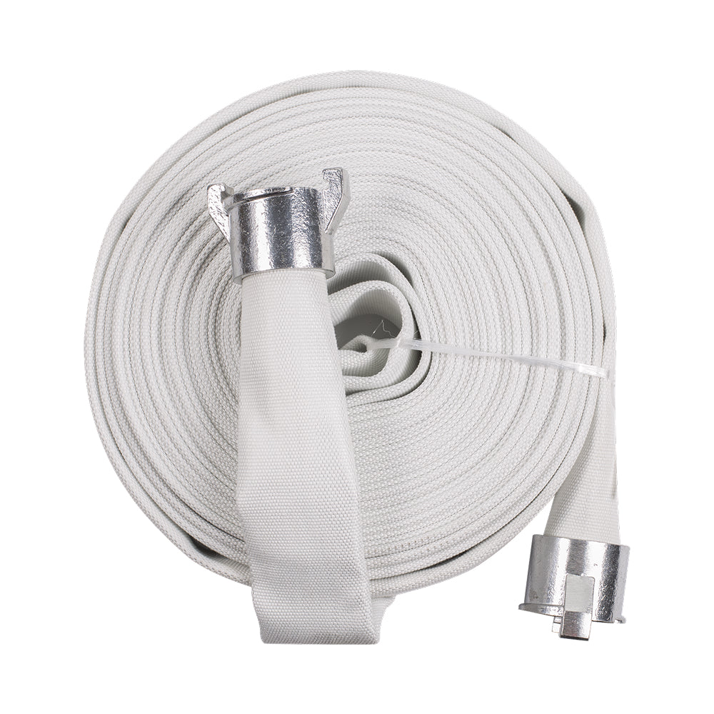 BE 50.015.001 1.5 Inch x 50 Foot Fire Hose with Couplings 190 PSI