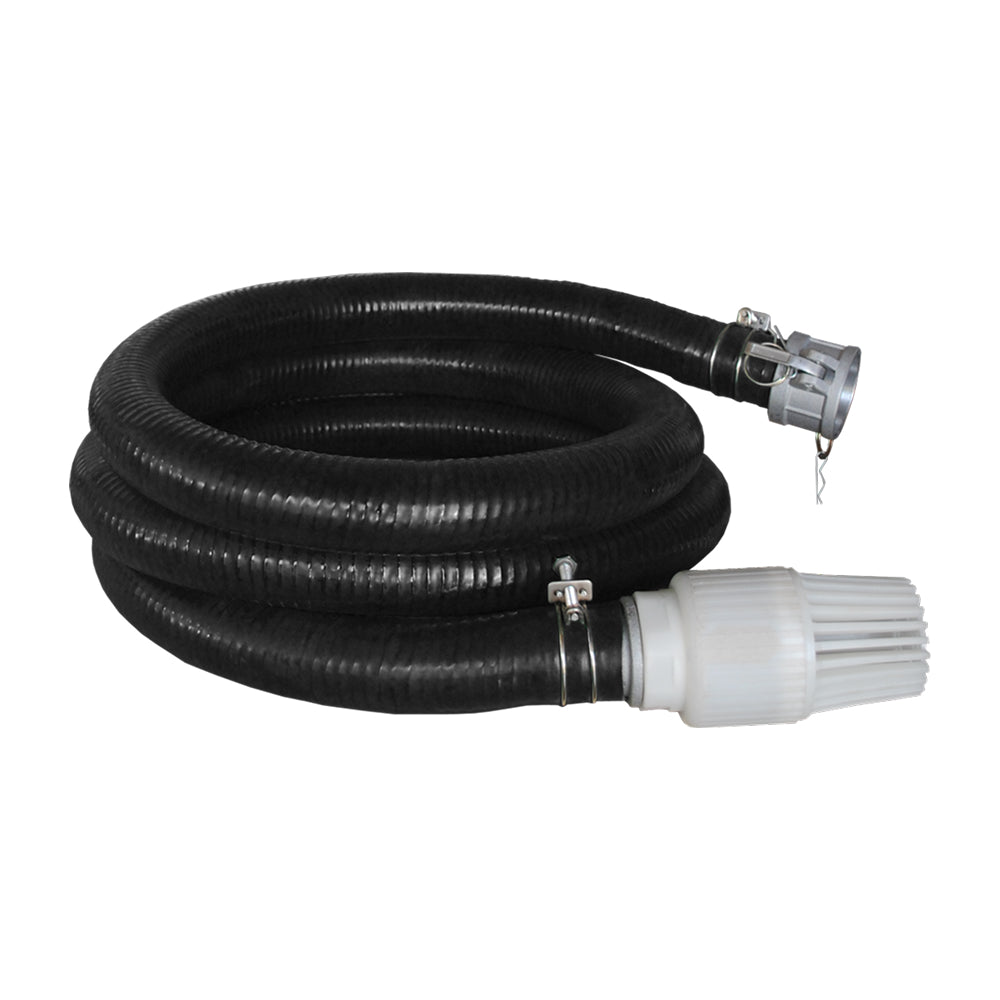 BE 85.400.079 2 Inch x 12 Foot Suction Hose with Foot Valve