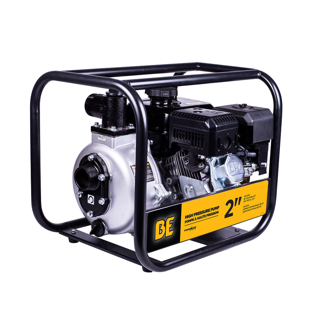 BE HP-2070R 2 Inch High Pressure Water Transfer Pump 126 GPM 85 PSI Powerease 225