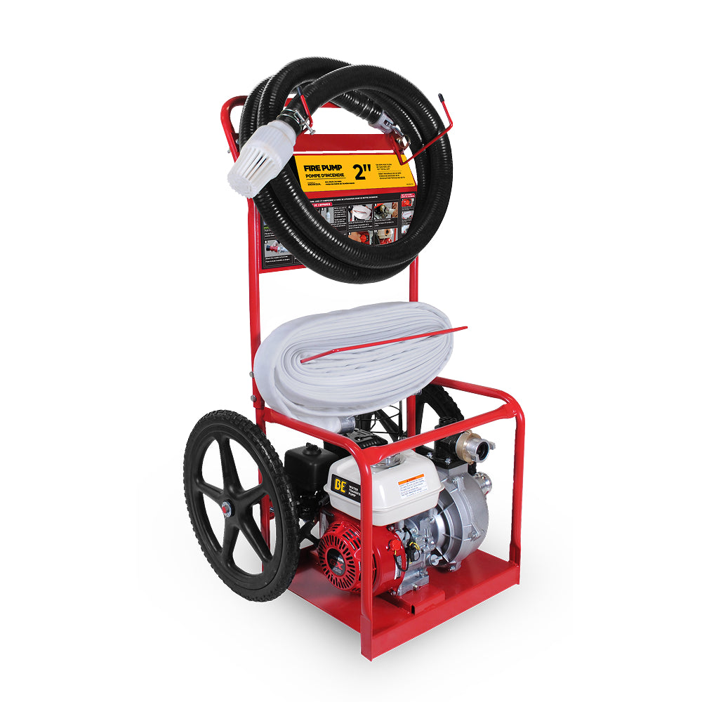 BE HPFC-2065HR 2 Inch Fire Suppression Pump Cart 126 GPM 85 PSI Honda GX200