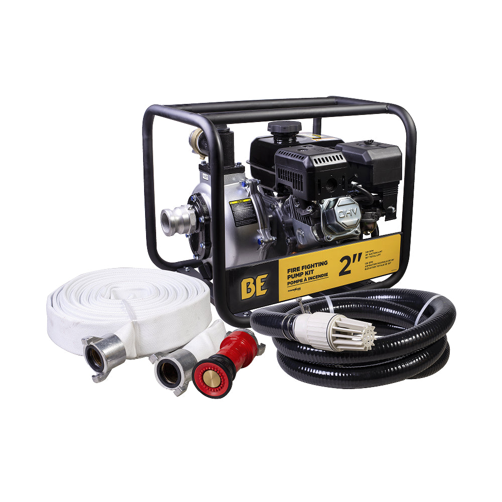 BE HPFK-2070R 2 Inch Fire Suppression Pump Kit 126 GPM 85 PSI Powerease 225