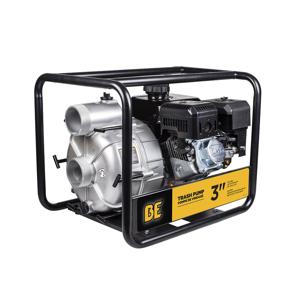 BE TP-3070R 3 Inch Semi-Trash Pump 264 GPM Powerease 225