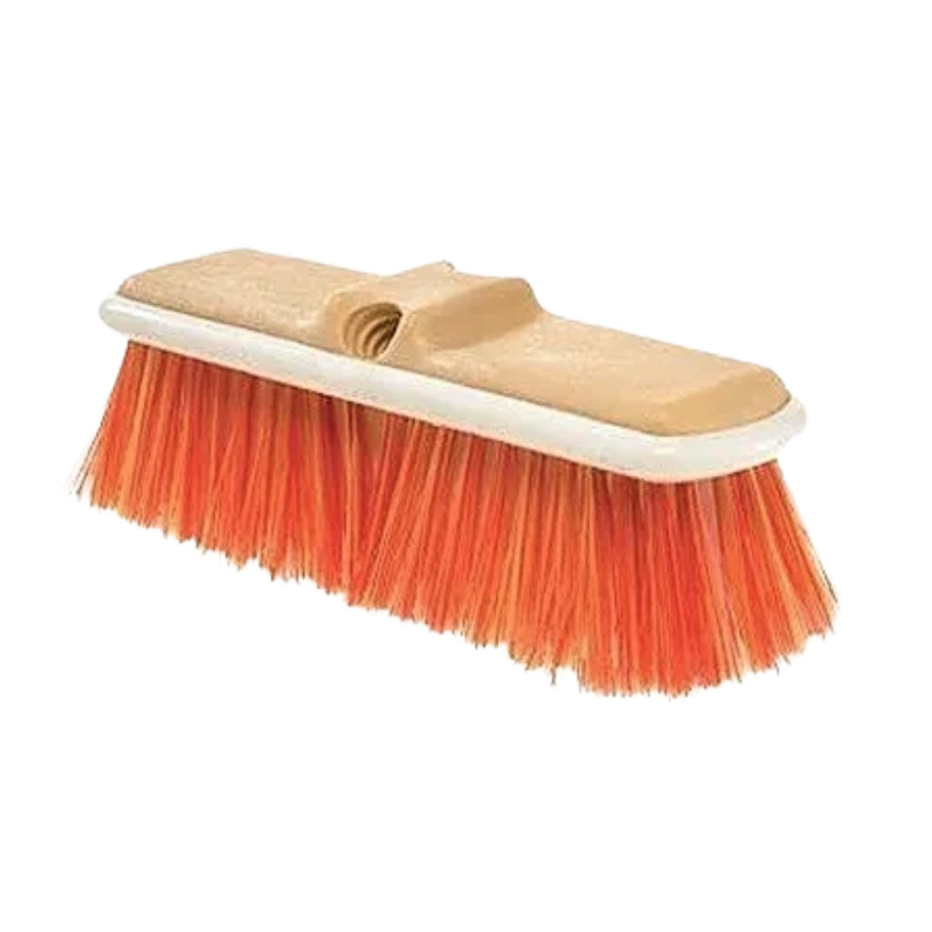 Orange 9 Inch Ultra Soft All Purpose Vehicle Brush With Bumper for Trucks Cars and Fine Finishes