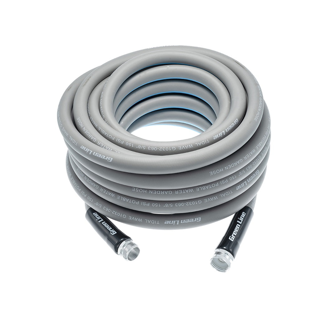 Tidal Wave 5/8 Inch ID Thermoplastic PVC Hybrid Polymer Industrial Garden Hose