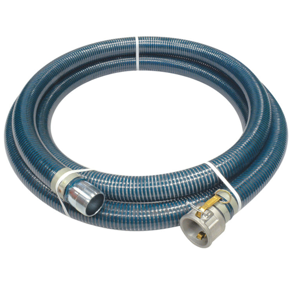2" x 20ft PVC Water Suction Hose Assembly (NPT x Cam-Lock)