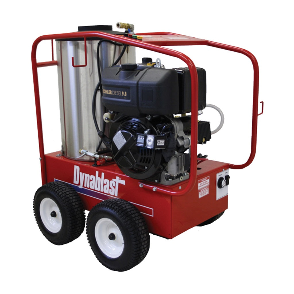 Dynablast HK4030DDF Portable All Diesel Hot Water Pressure Washer 3000 PSI 4 GPM Diesel Burner