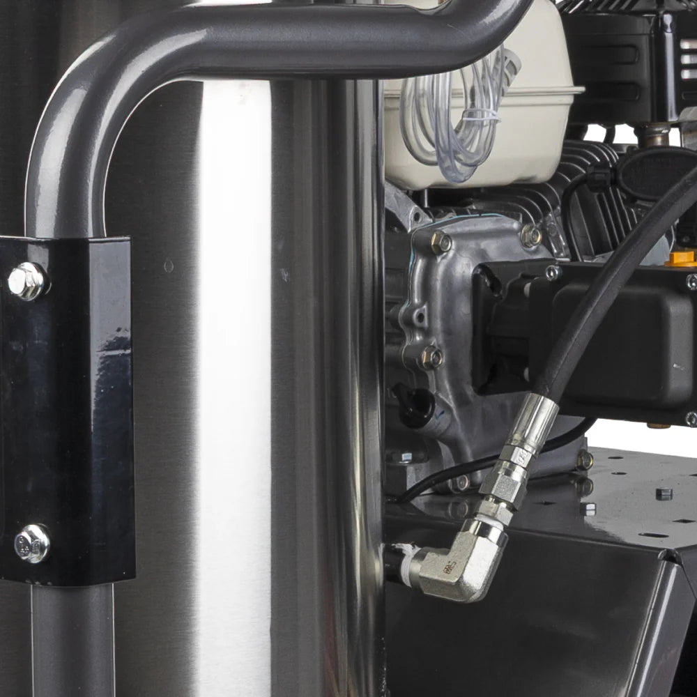 BE 3600psi 2.5gpm Honda Gas Hot Water Pressure Washer Diesel Burner Mobile Frame