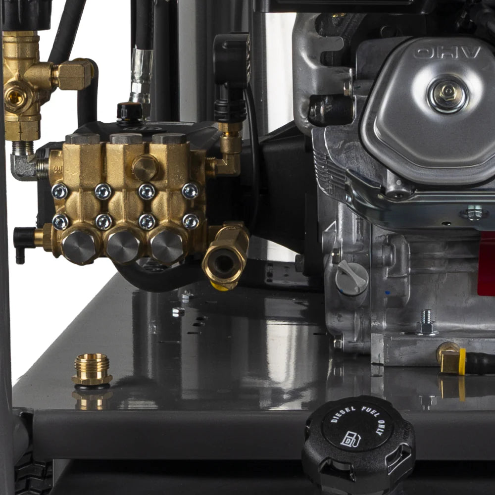 BE 4200psi 4.2gpm Honda Gas Hot Water Pressure Washer Diesel Burner Mobile Frame