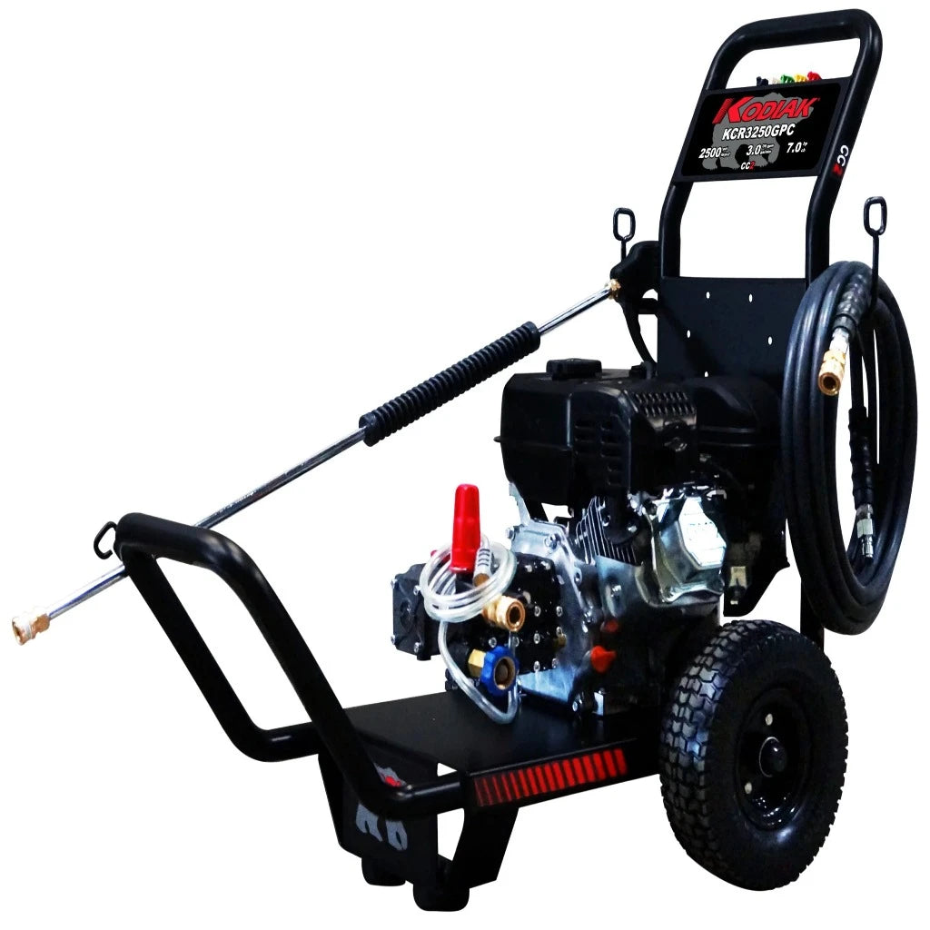 Kodiak 2500psi 3.0gpm Direct Drive Gas Pressure Washer Portable with Industrial Interpump KCCR3250GPC