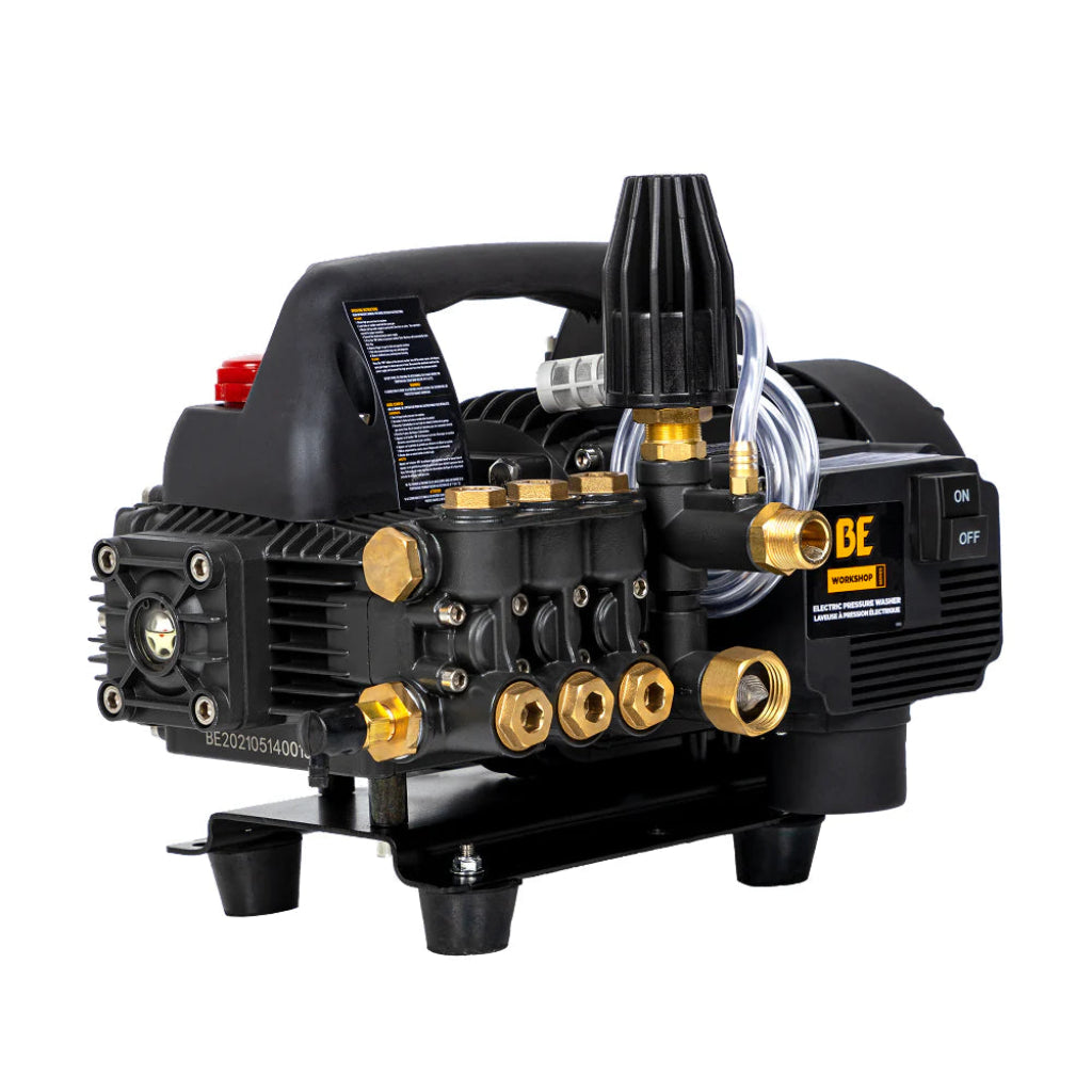BE 1500psi 1.6gpm Electric Pressure Washer 120V Corded Professional Grade Triplex Pump