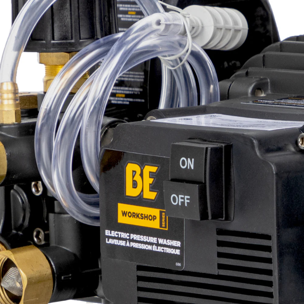 BE 1500psi 1.6gpm Electric Pressure Washer 120V Triplex Pump