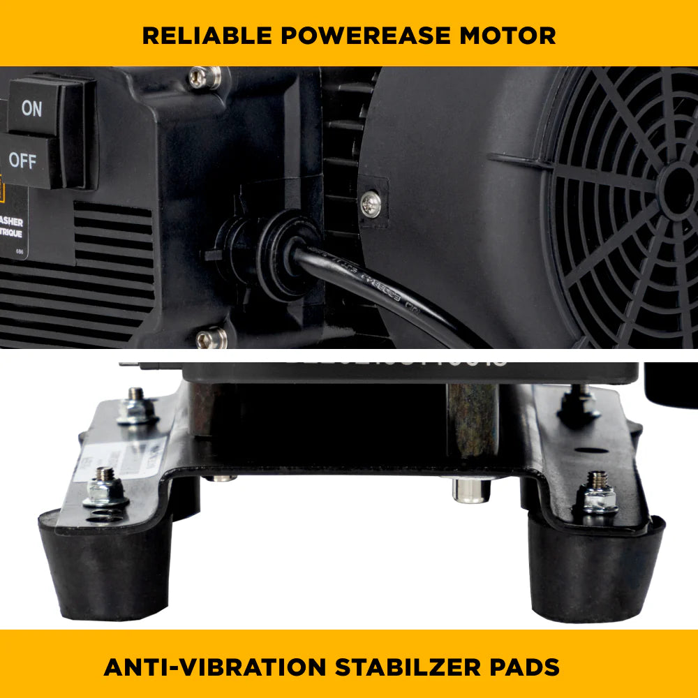 BE 1500psi 1.6gpm Electric Pressure Washer 120V Triplex Pump