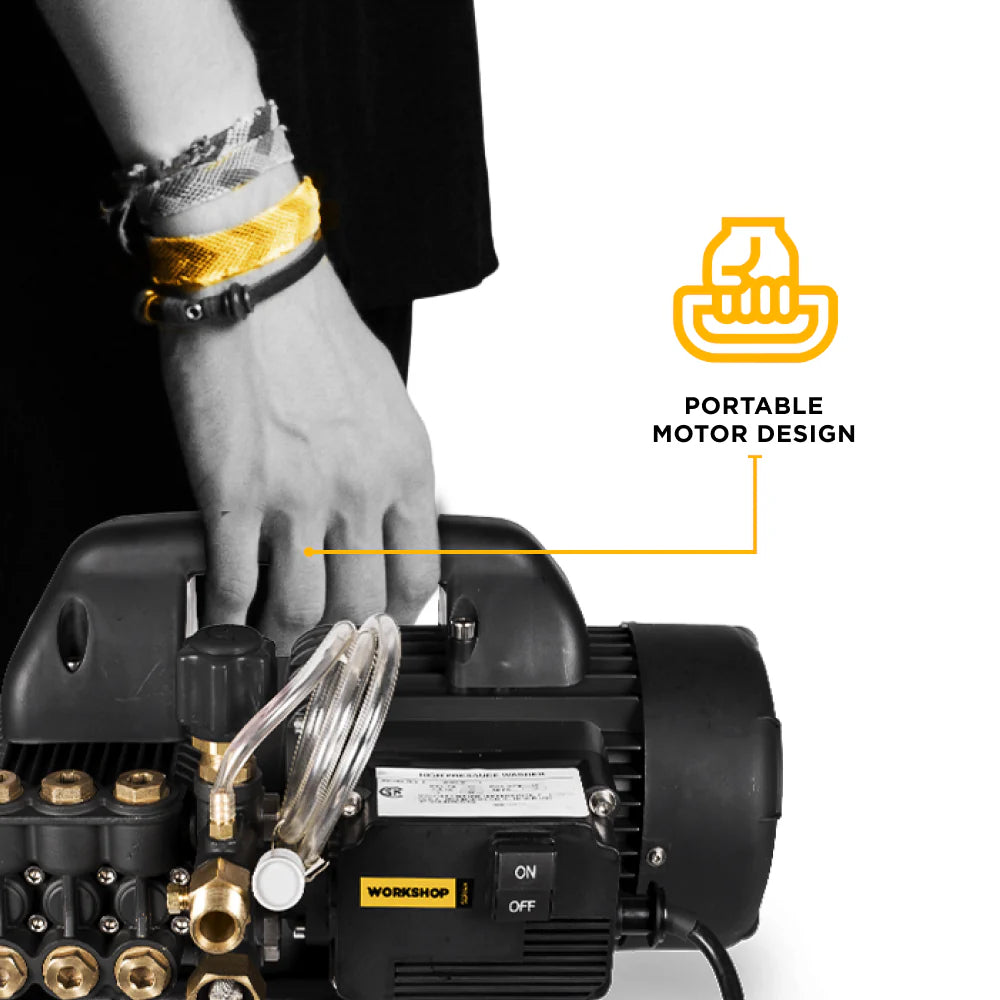 BE 1500psi 1.6gpm Electric Pressure Washer 120V Wall Mount Triplex Pump