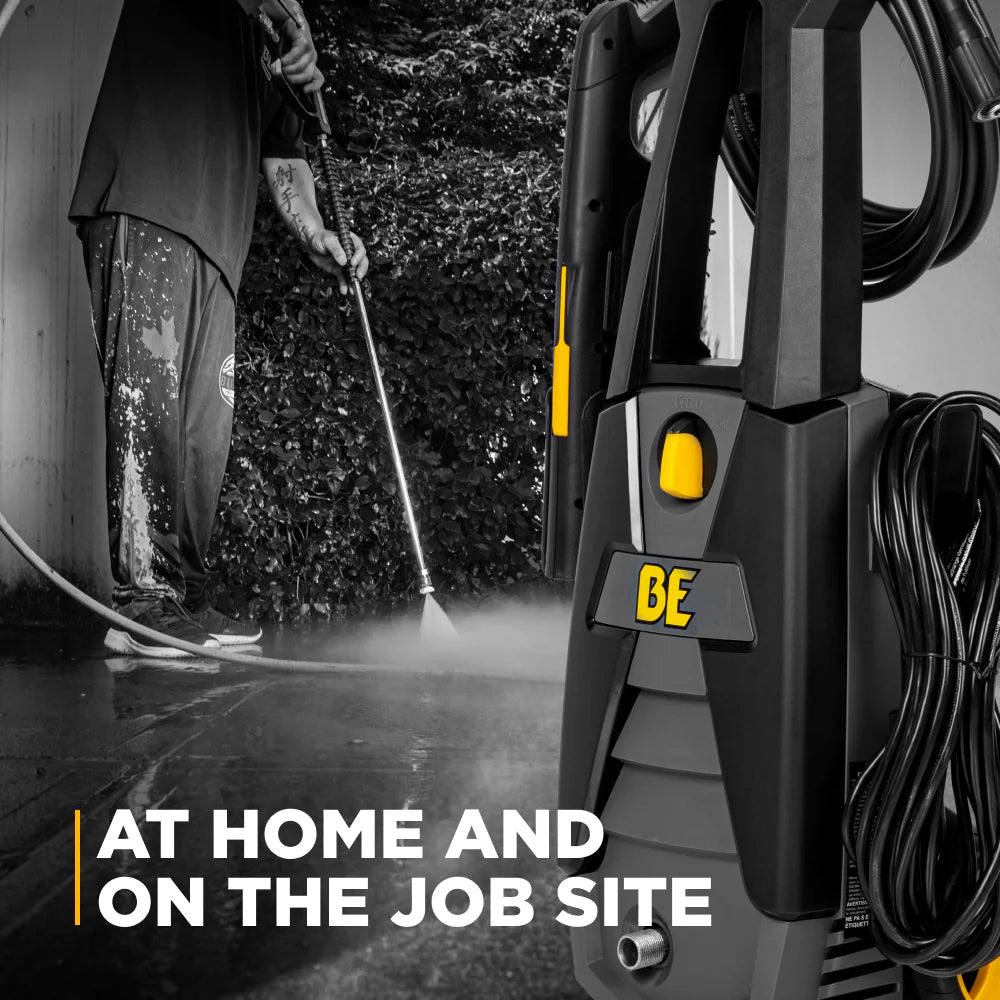 BE 1700psi 1.7gpm Electric Pressure Washer 120V Corded GFCI Protected