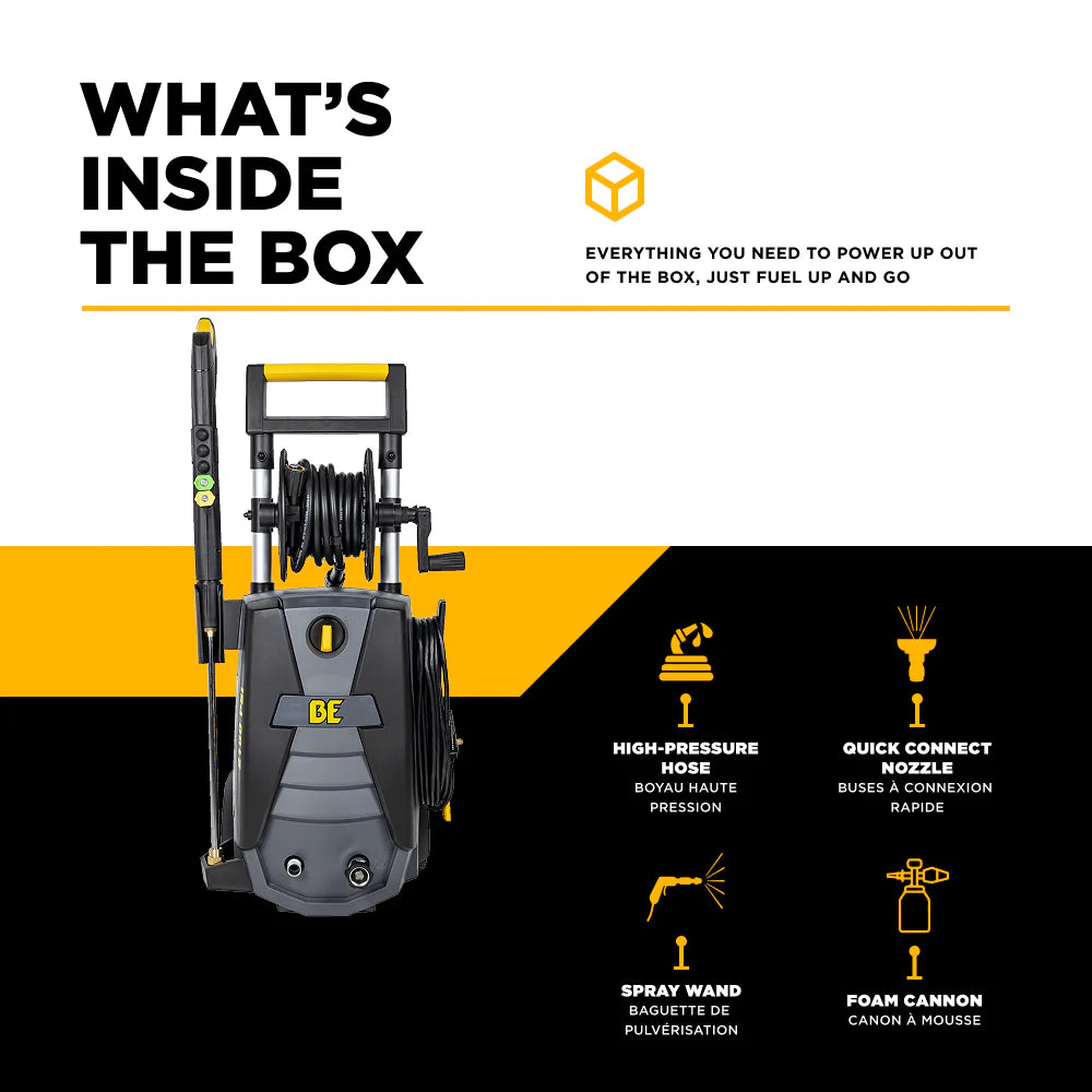 BE 2150psi 1.6gpm Electric Pressure Washer 120V