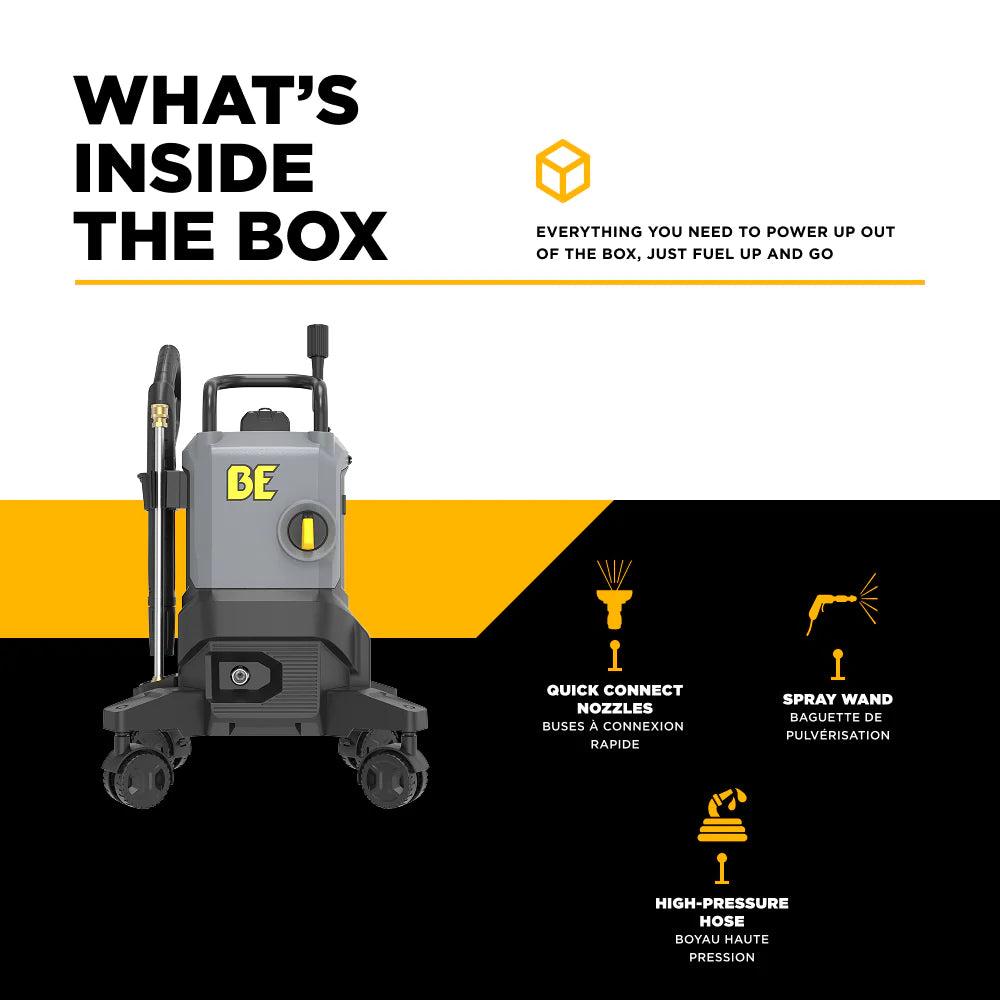 BE 2350psi 1.8gpm Electric Pressure Washer 120V