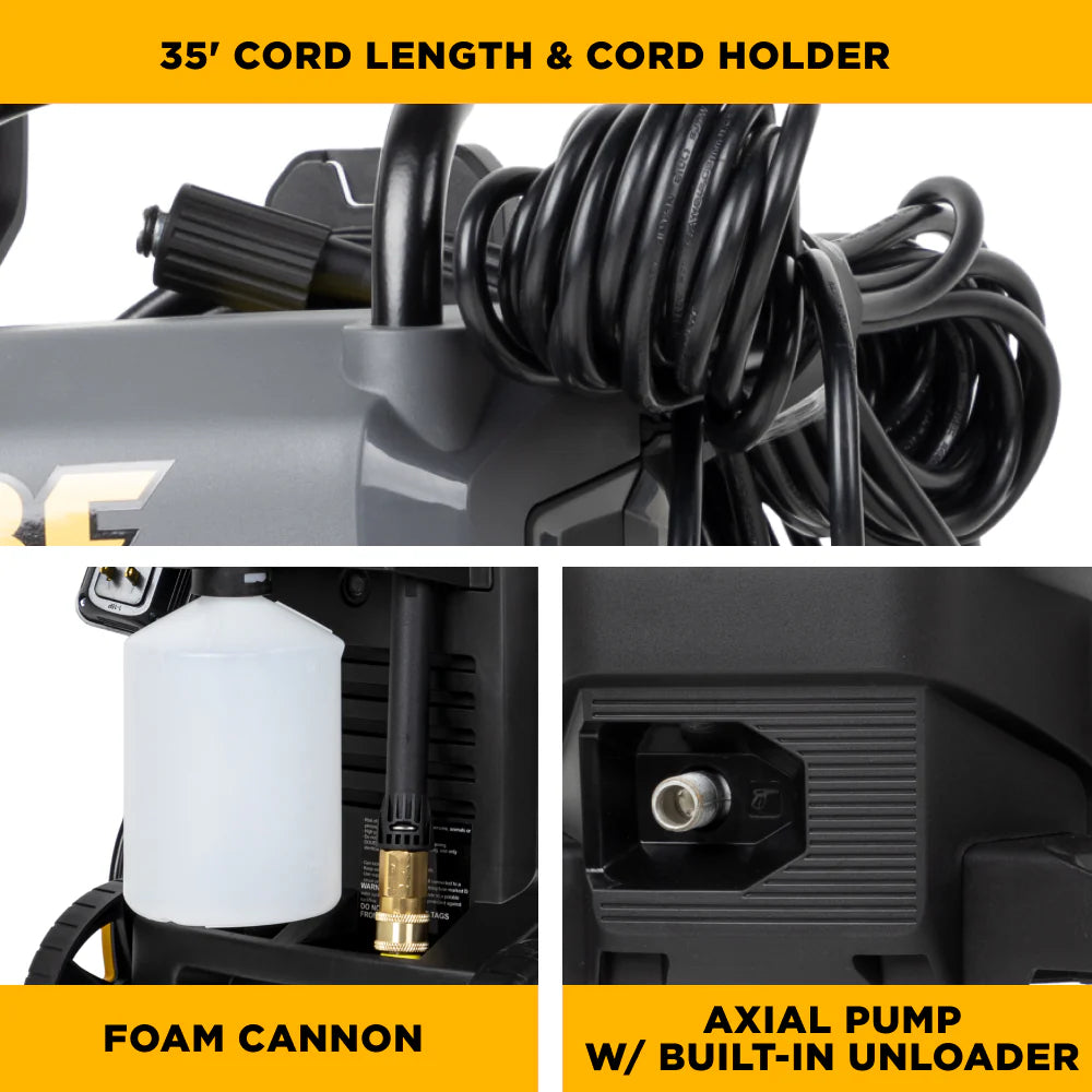 BE 2350psi 1.8gpm Electric Pressure Washer 120V