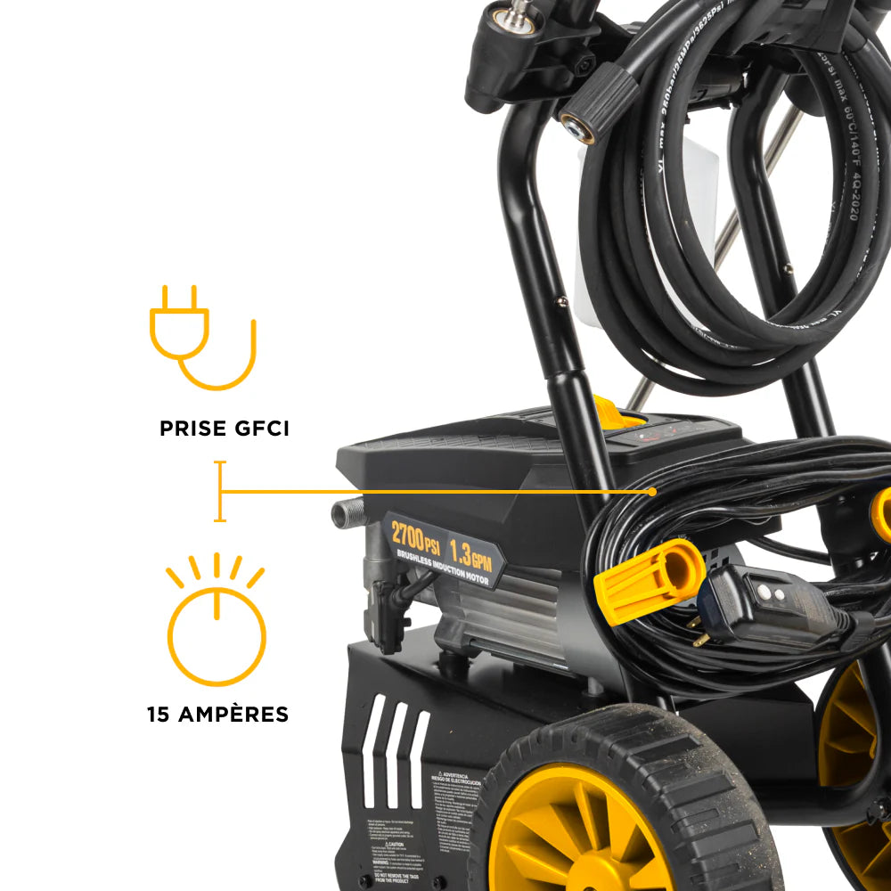 BE 2700psi 1.3gpm Electric Pressure Washer 120V