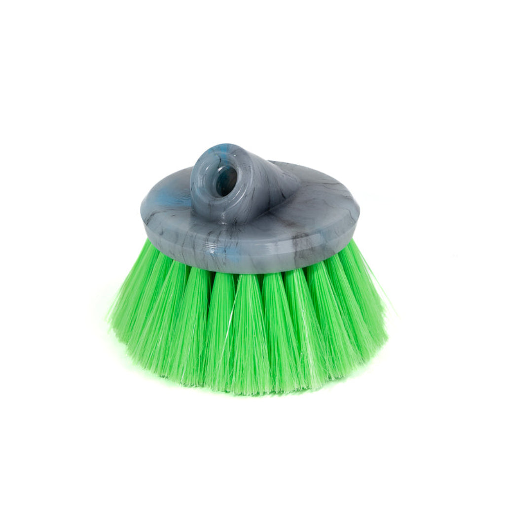 Green Round Ultra Soft Polybutylene Brush for All Purpose Automotive Detailing and Fine Finishes