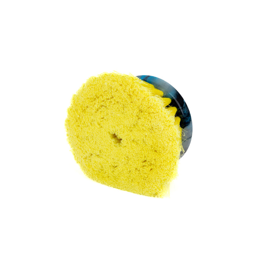 Yellow Very Soft Round Polystyrene Flow-Through Brush All Purpose Automotive Detailing RV's Boats Windows and Siding