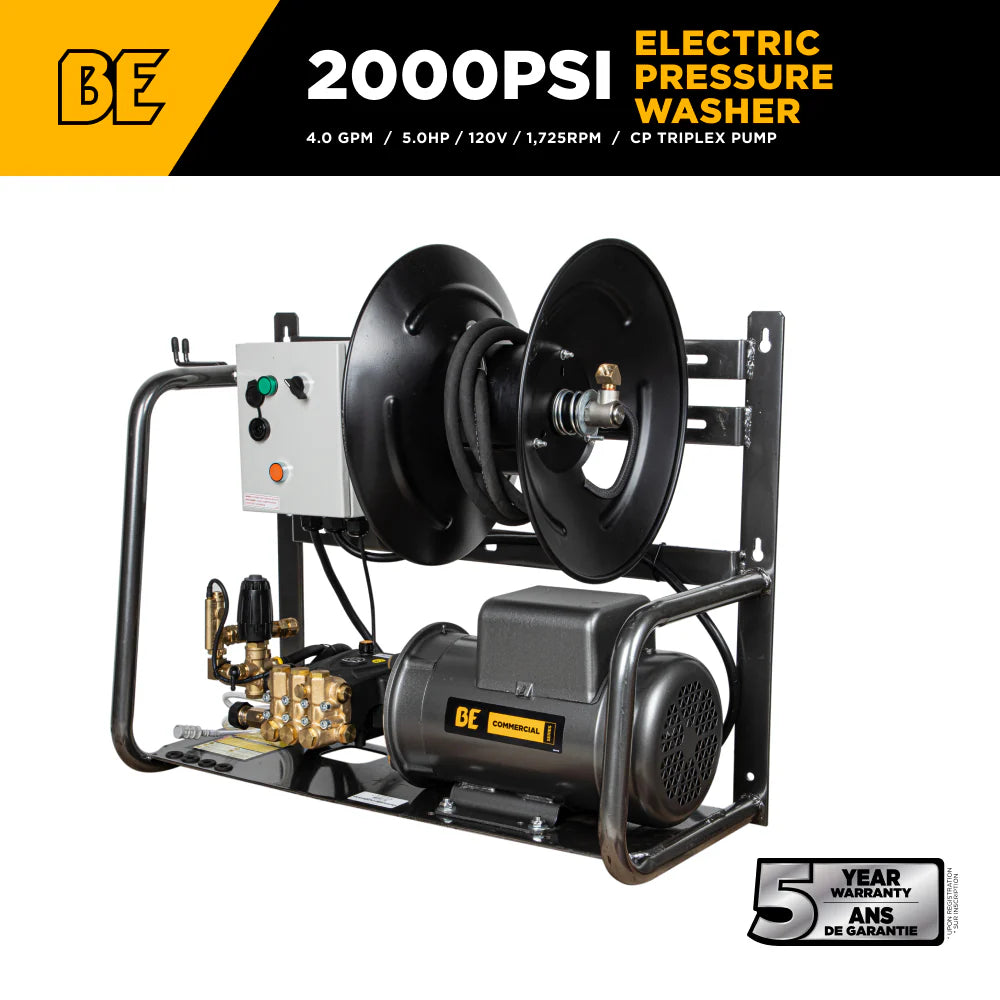 BE 220Volt 2000psi 3.5gpm Support mural pour nettoyeur haute pression électrique industriel X-2050FW1A