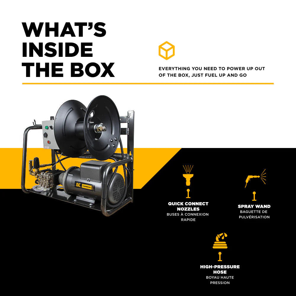 BE 220Volt 2000psi 3.5gpm Support mural pour nettoyeur haute pression électrique industriel X-2050FW1A