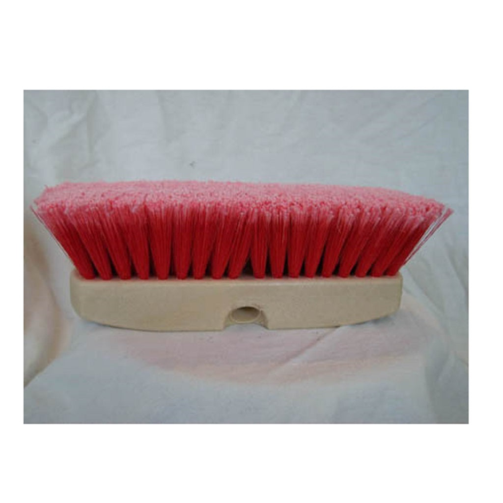 Red Medium Soft Polystyrene Flow-Through Brush with High Chemical Resistance for Cement Truck and Aggressive Cleaning