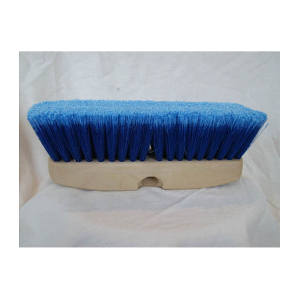 Blue Medium Soft Flagged Polystyrene Flow-Through Brush for Automotive Wheels, Chassis, Exhaust Pipes, Gutters and Siding
