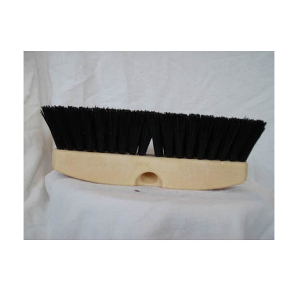 Black Aggressive Stiff Polypropylene Flow-Through Brush for Roof Moss Removal and Deck Scrub
