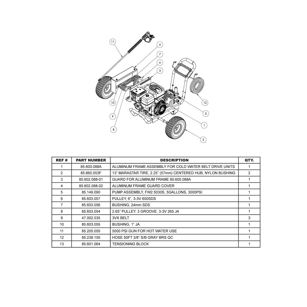 85.603.055 1" Bushing for Pulley