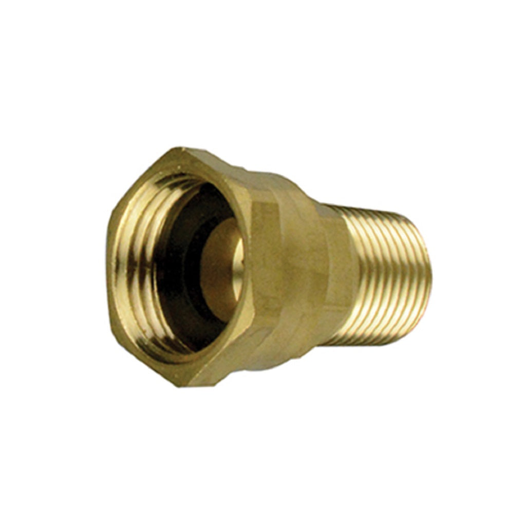 G0716BS Brass Garden Hose Swivel to Male NPT Pipe Thread