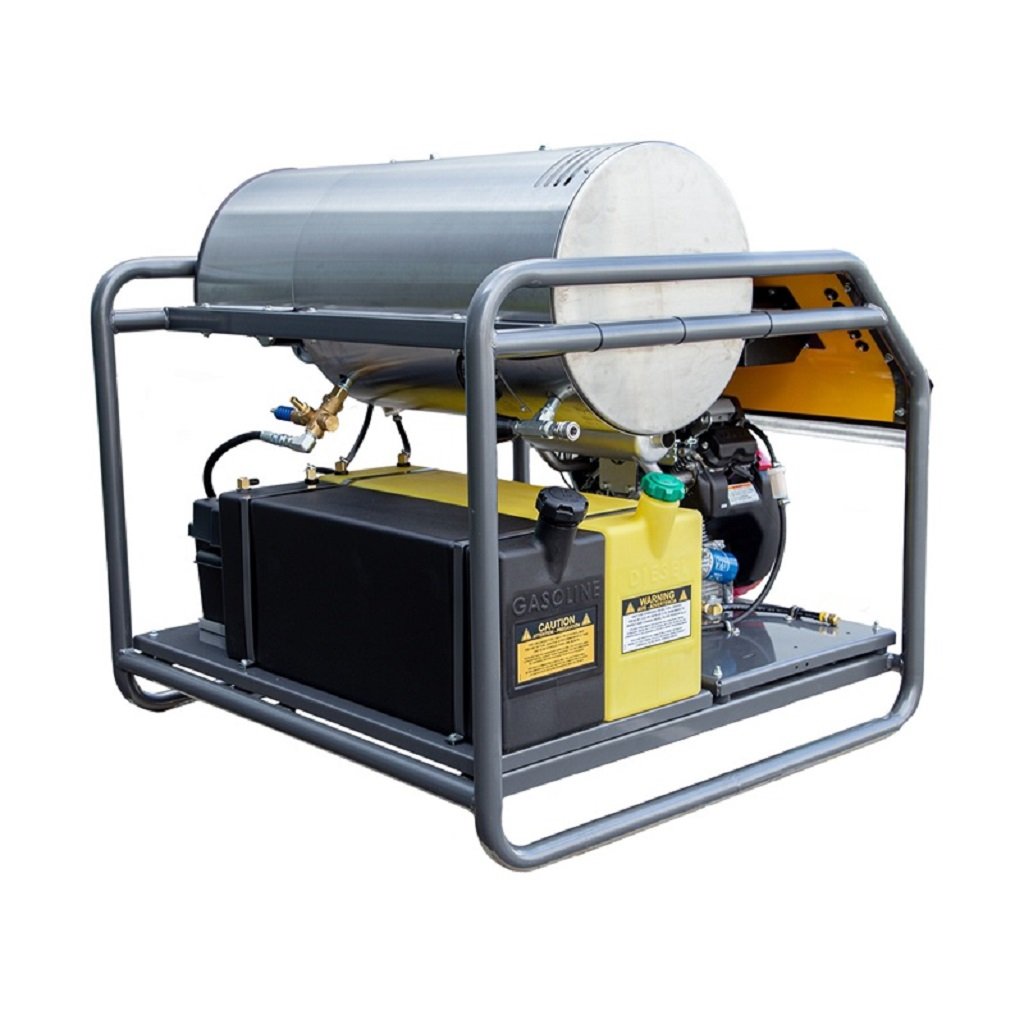 BE 3000psi 5.6gpm Honda Belt Drive Hot Water Pressure Washer Skid Diesel Burner HW3524HG12V