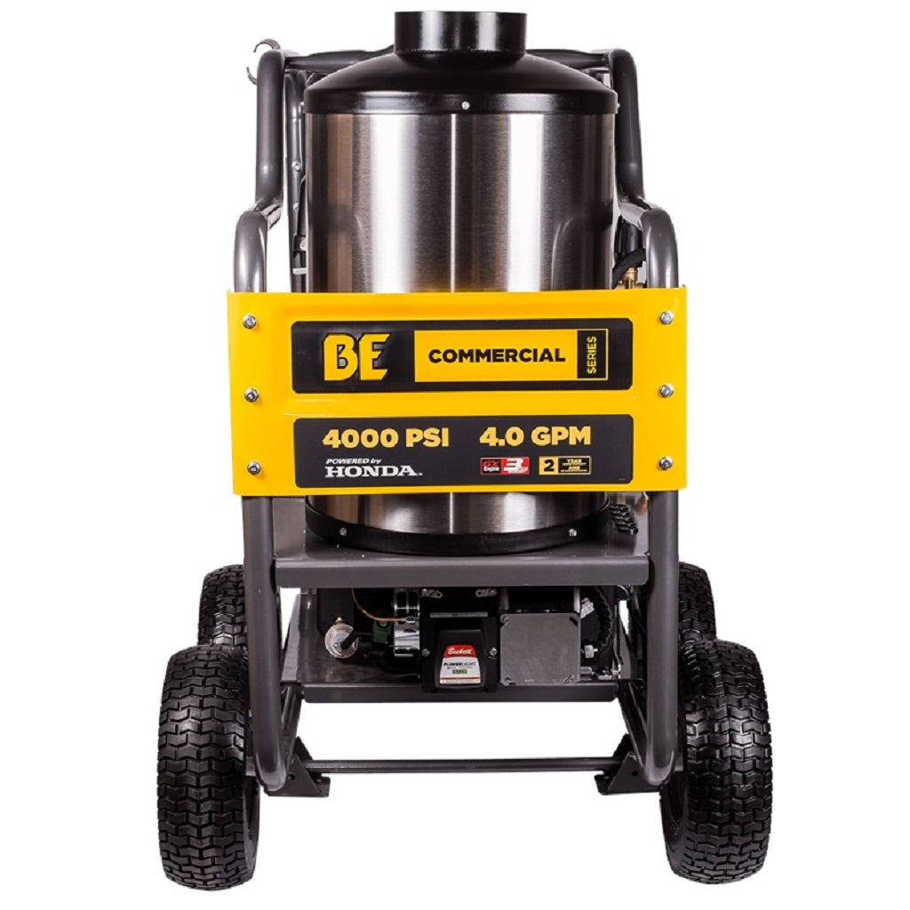 BE 4000psi 4.0gpm Honda Direct Drive Portable Hot Water Pressure Washer Diesel Burner HW4013HG/C