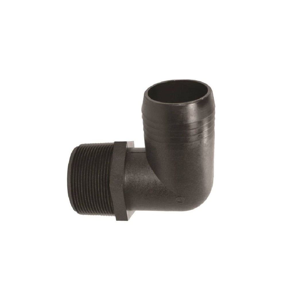 PVC Poly Plastic 90 Degree Elbow Hose Barb with Male NPT Pipe Thread