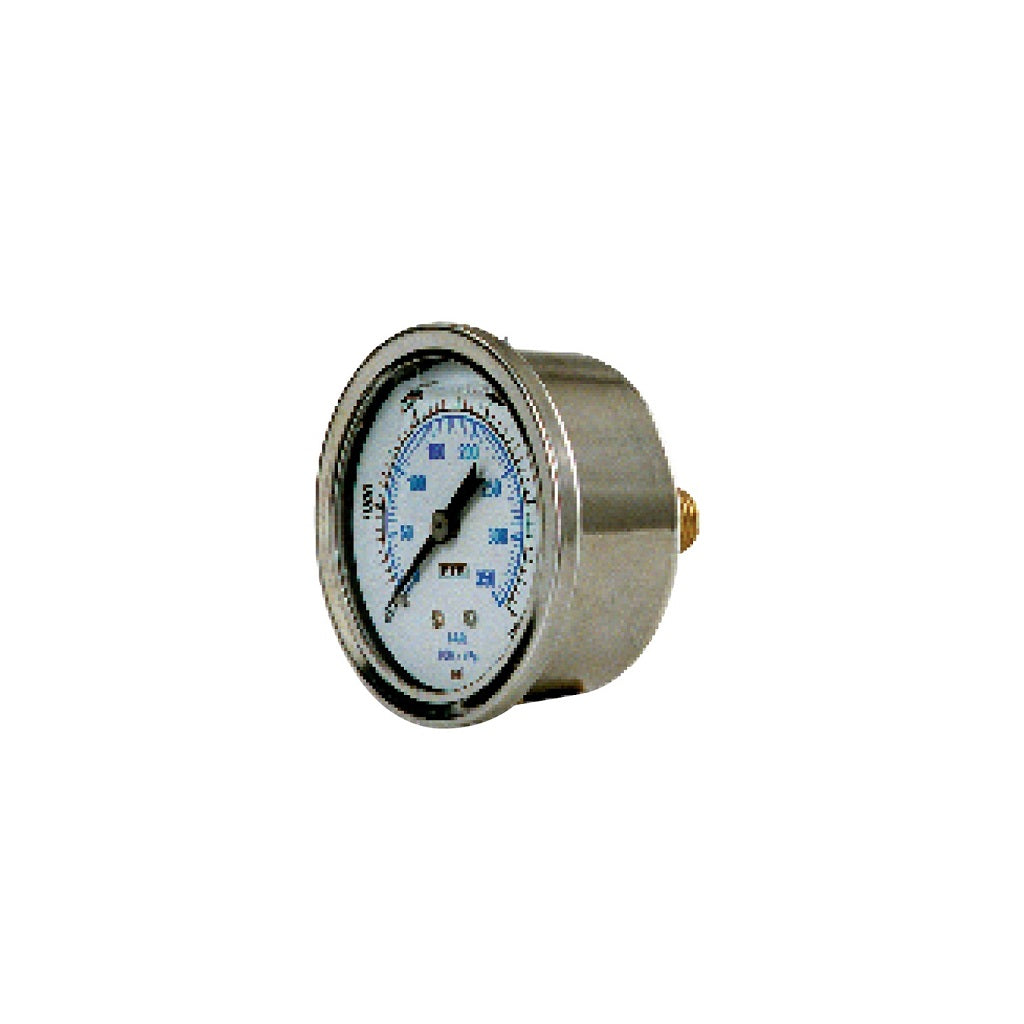 Liquid Glycerin Filled Pressure Gauge 1/4" MPT