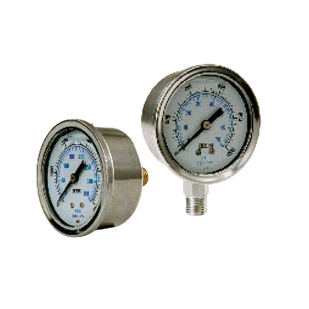 Liquid Glycerin Filled Pressure Gauge 1/4" MPT