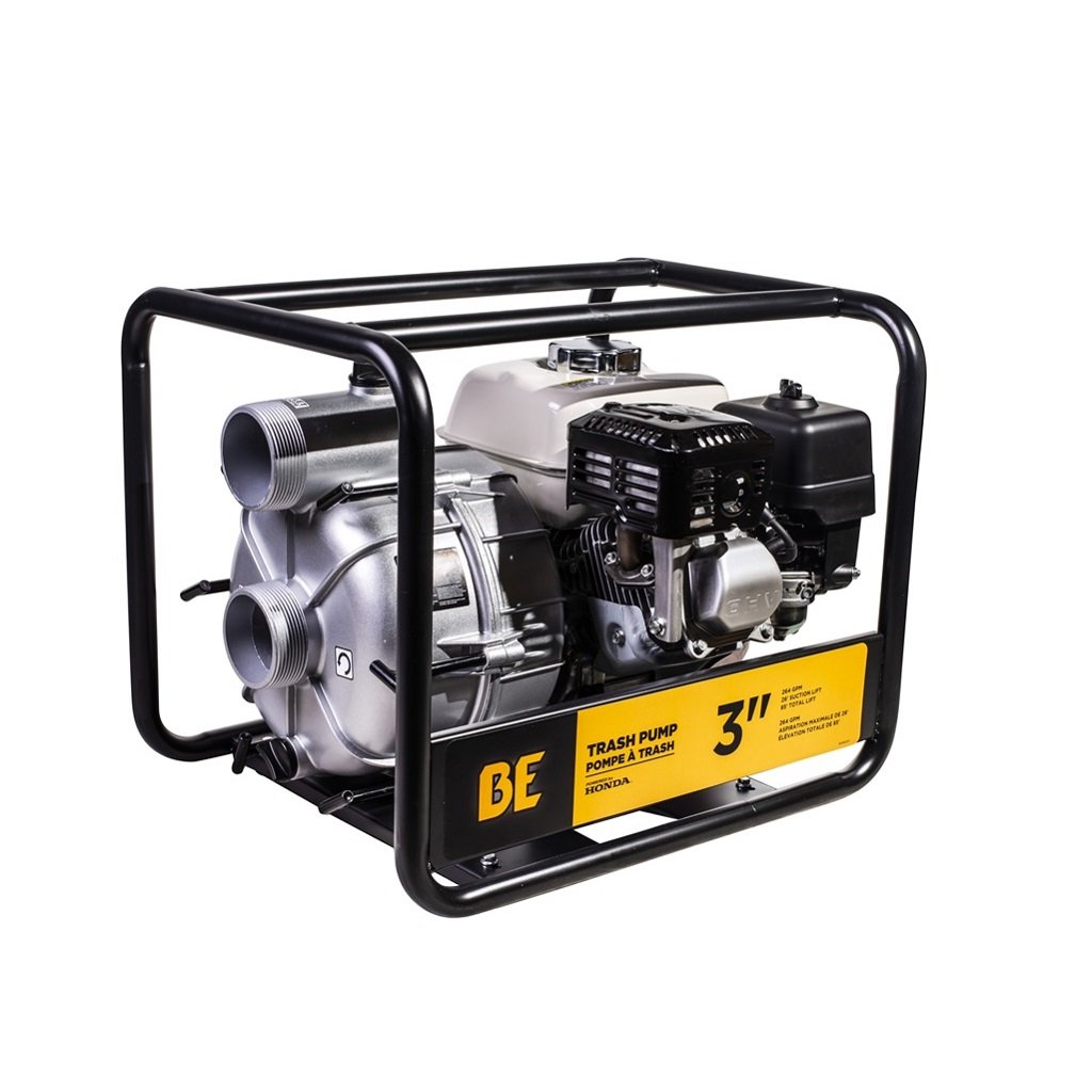 3" BE TP-3065HR Honda Semi-Trash Pump 264gpm
