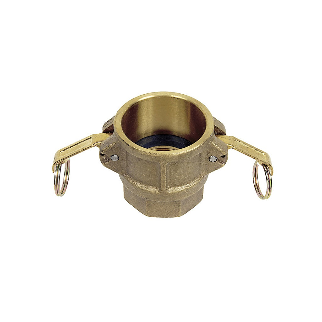 Brass Cam-Lock Coupler (female) x Female NPT Thread Type D
